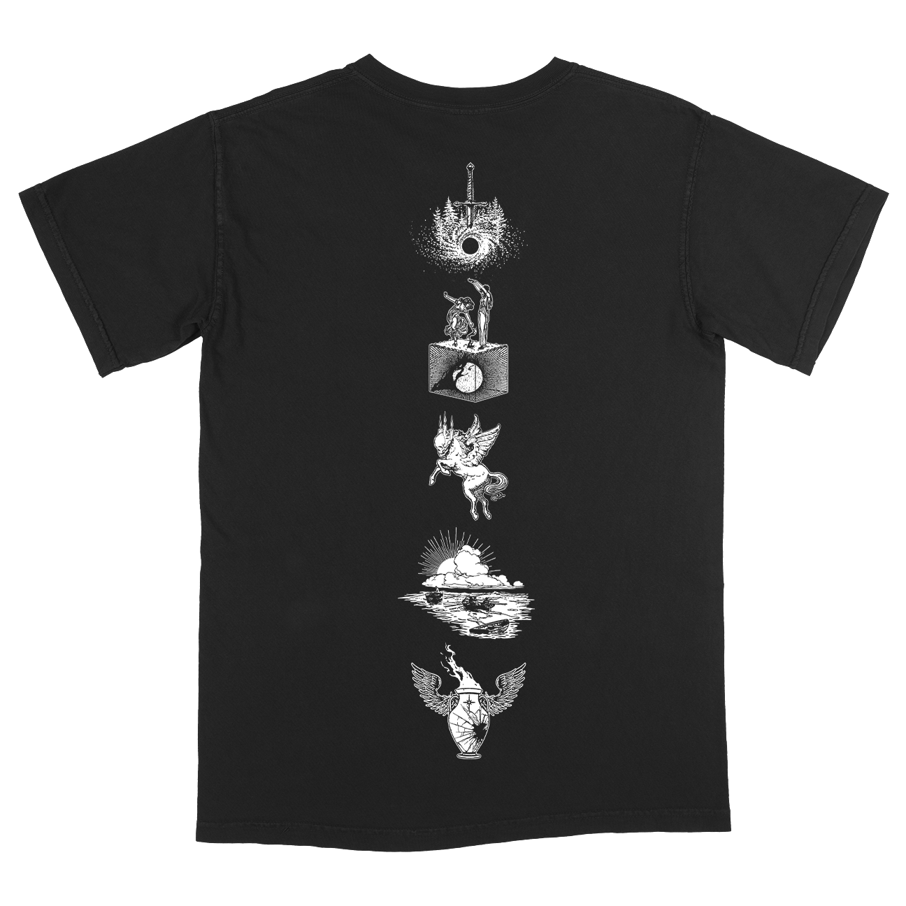 There Were Wires "Icons" Premium Black T-Shirt