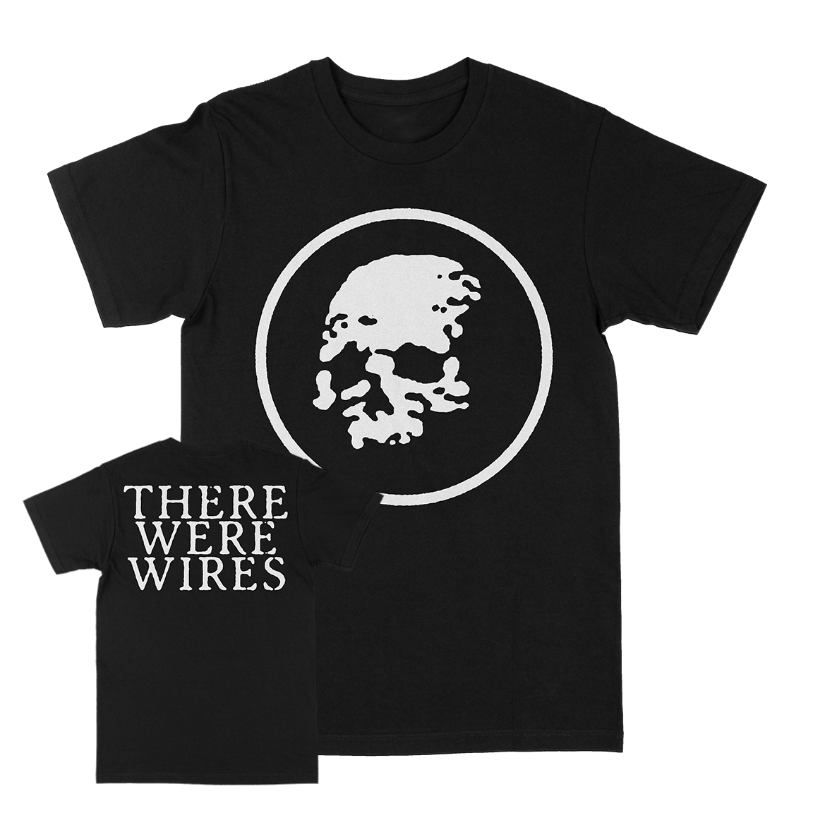 There Were Wires "Circle Skull" Black T-Shirt