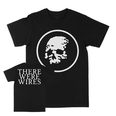 There Were Wires "Circle Skull" Black T-Shirt