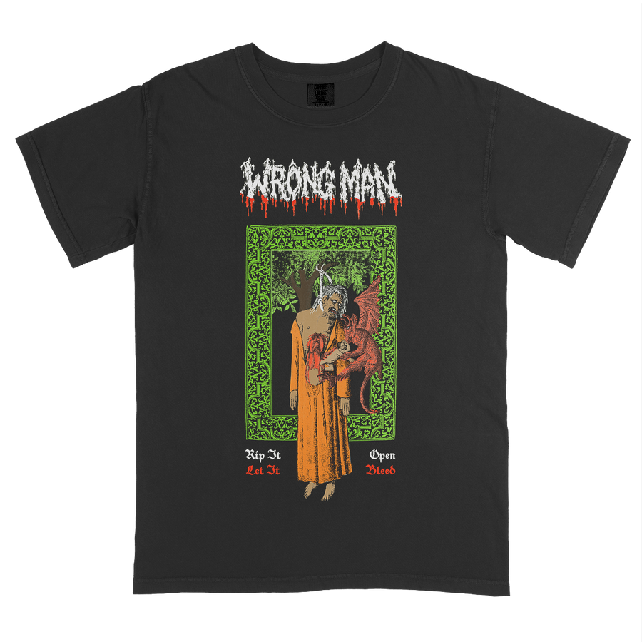 Wrong Man "Death Metal" Premium Black T-Shirt