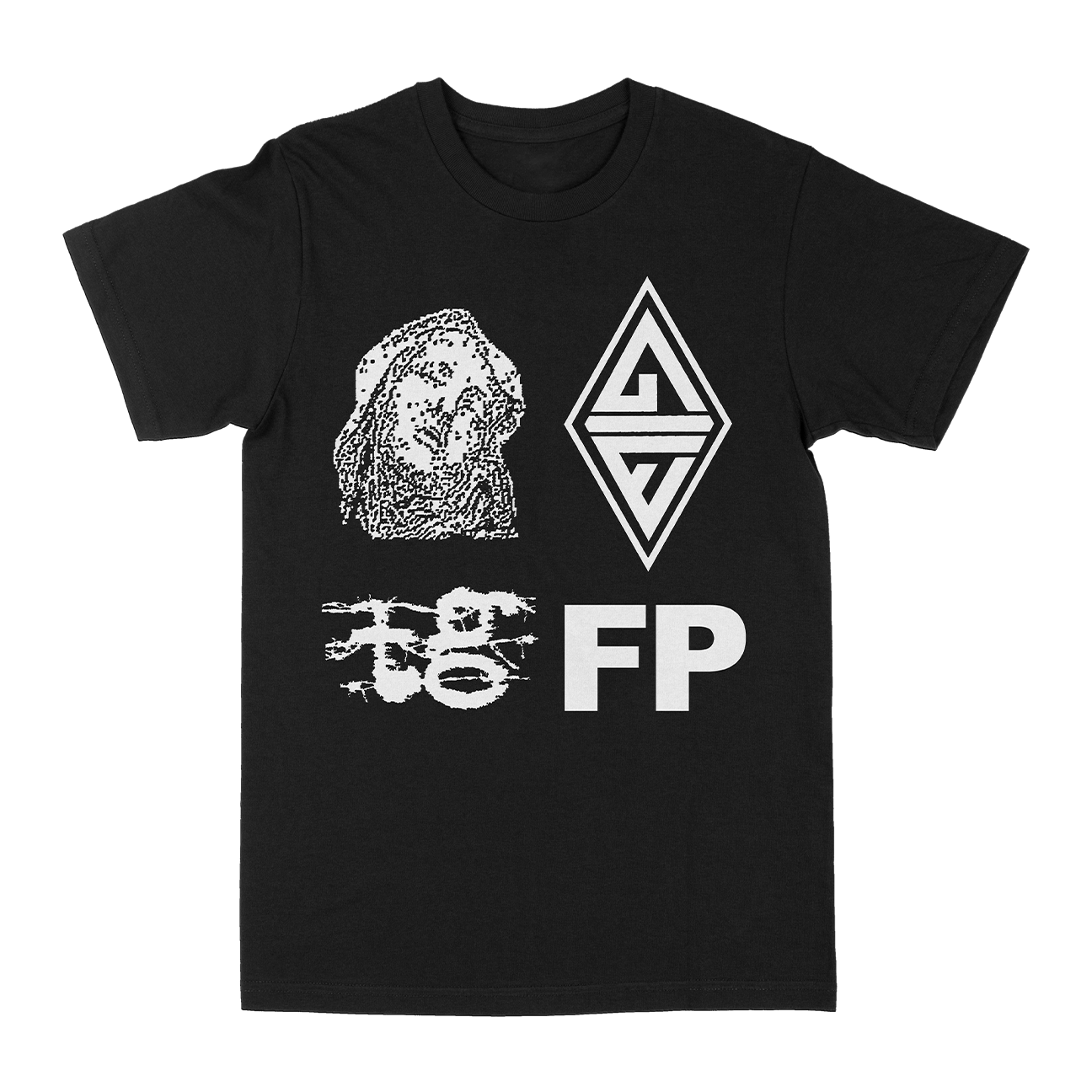 World Peace & God Is War "Four Beasts" Black T-Shirt