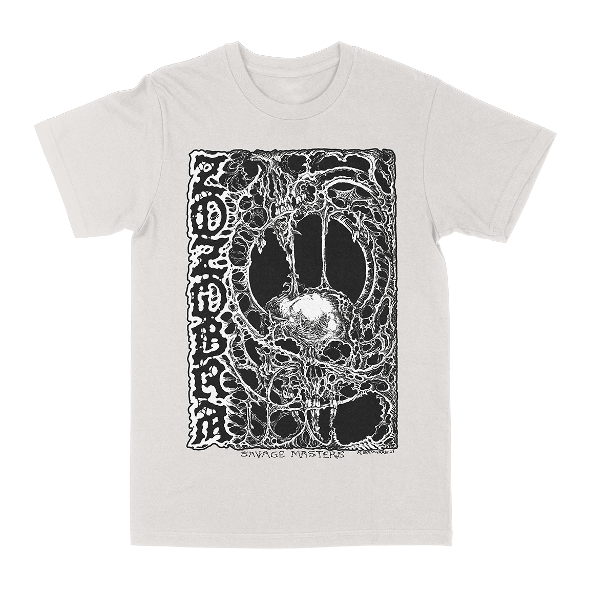 Zozobra "Savage Masters Skull" Natural T-Shirt