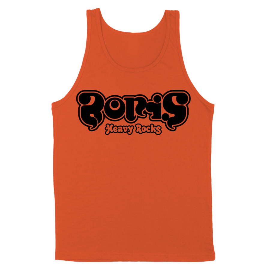 Boris "Heavy Rocks: Black” Orange Tank Top