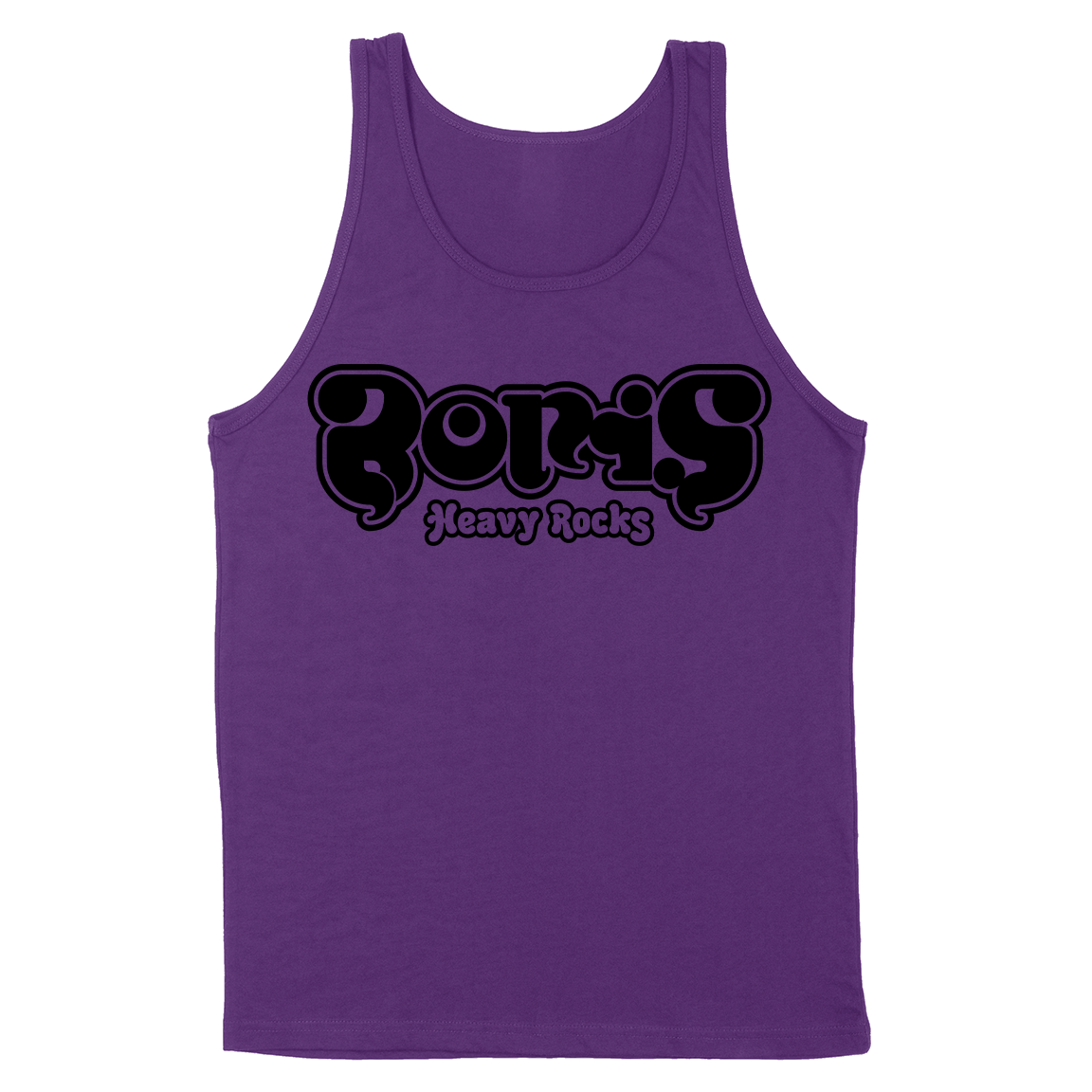 Boris "Heavy Rocks: Black“ Purple Tank Top