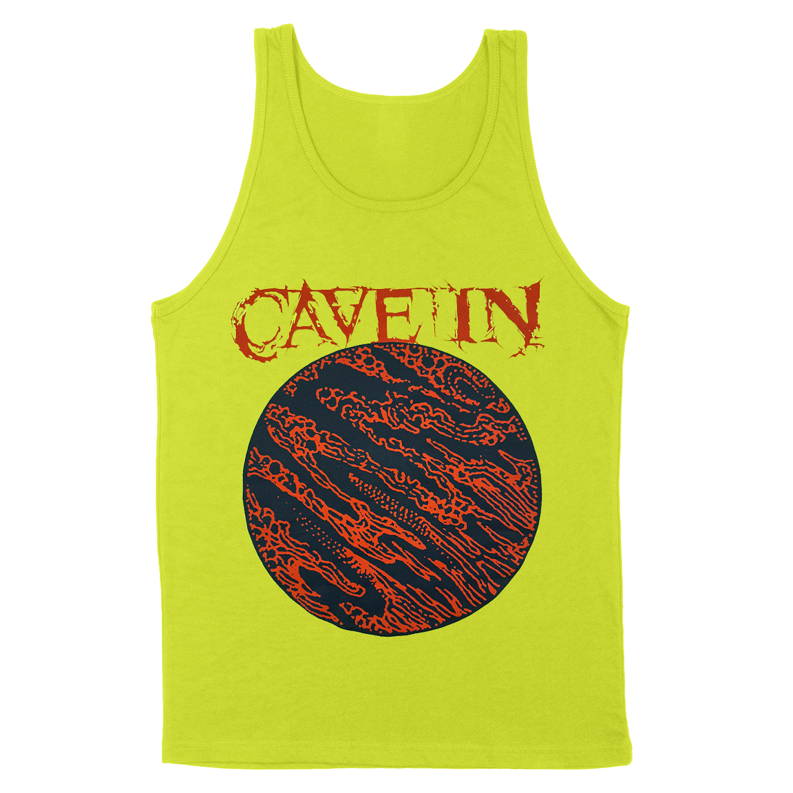 Cave In "Heavy Pendulum" Neon Yellow Tank Top