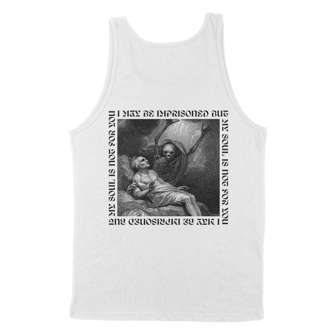 Employed To Serve “Imprisoned” White Tank Top