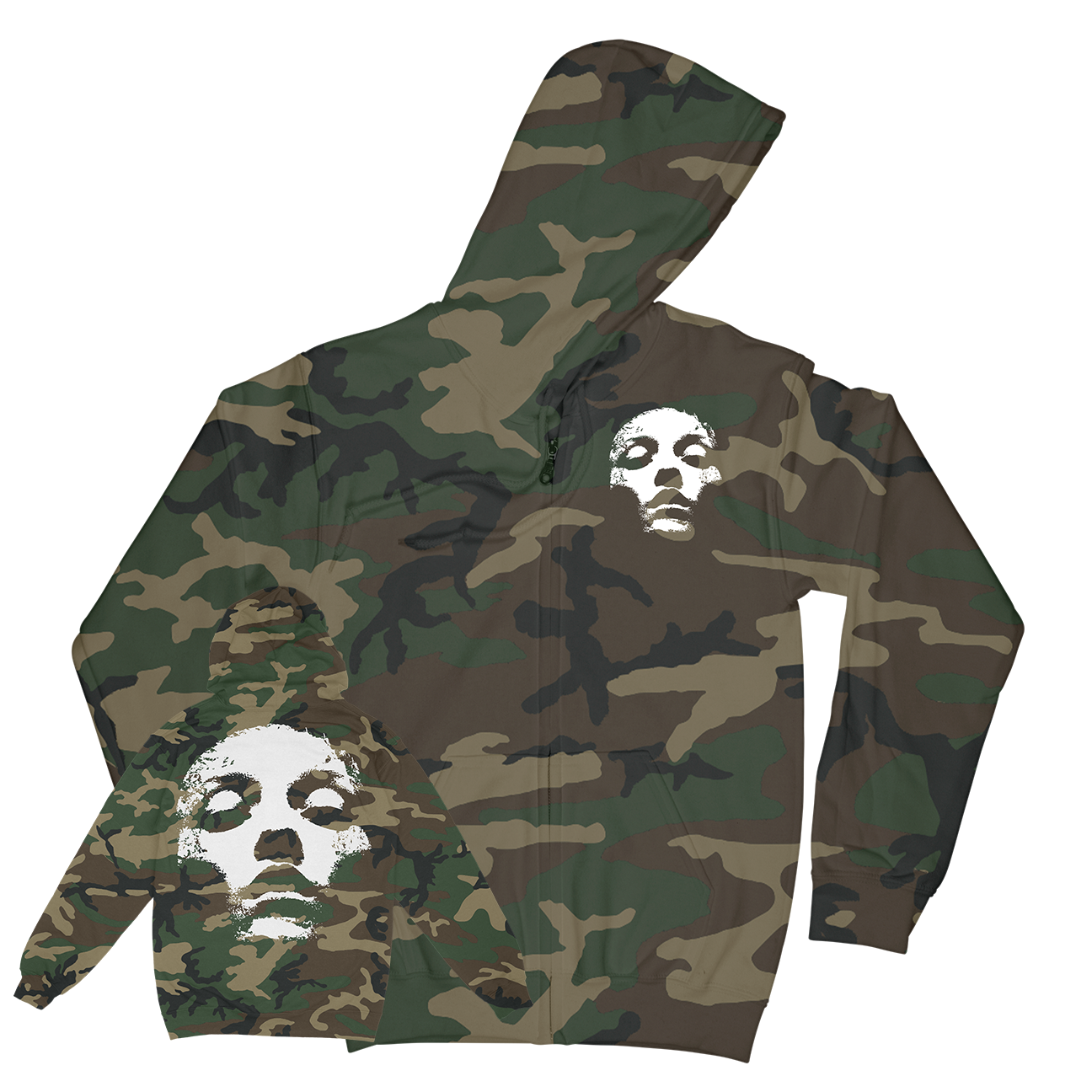 Converge "Jane Doe" Premium Camo Zip Up Sweatshirt