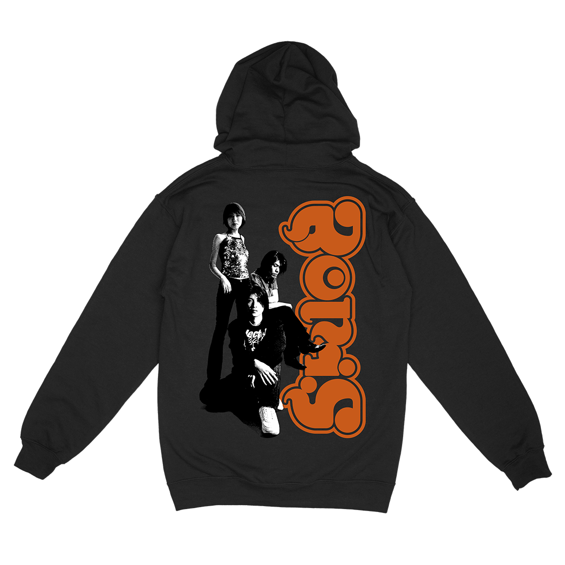 Boris "Heavy Rocks" Premium Black Hooded Sweatshirt