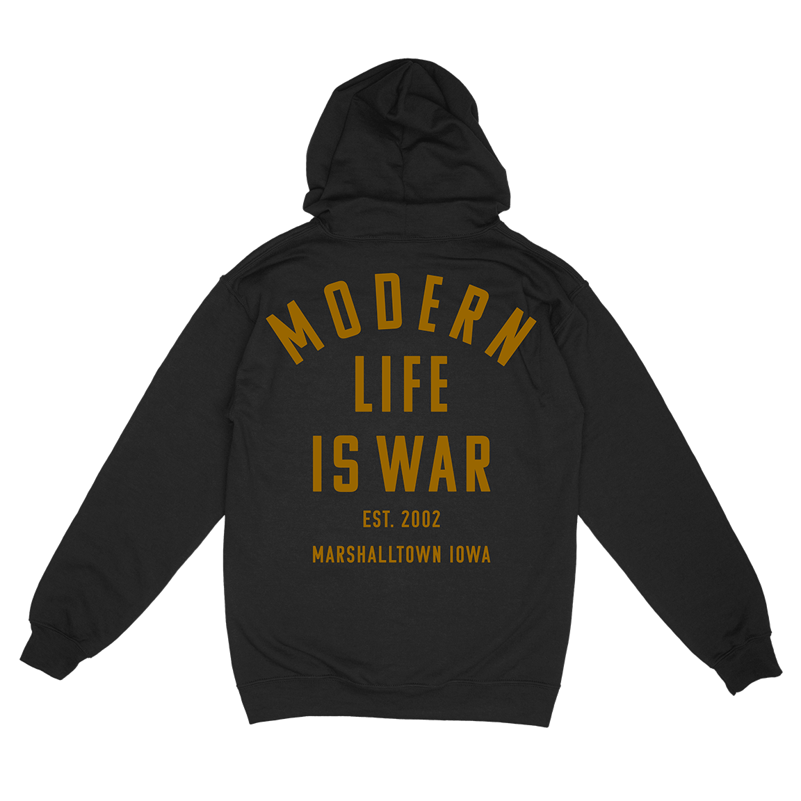 Modern Life Is War "Marshalltown Iowa" Black Zip Up Sweatshirt