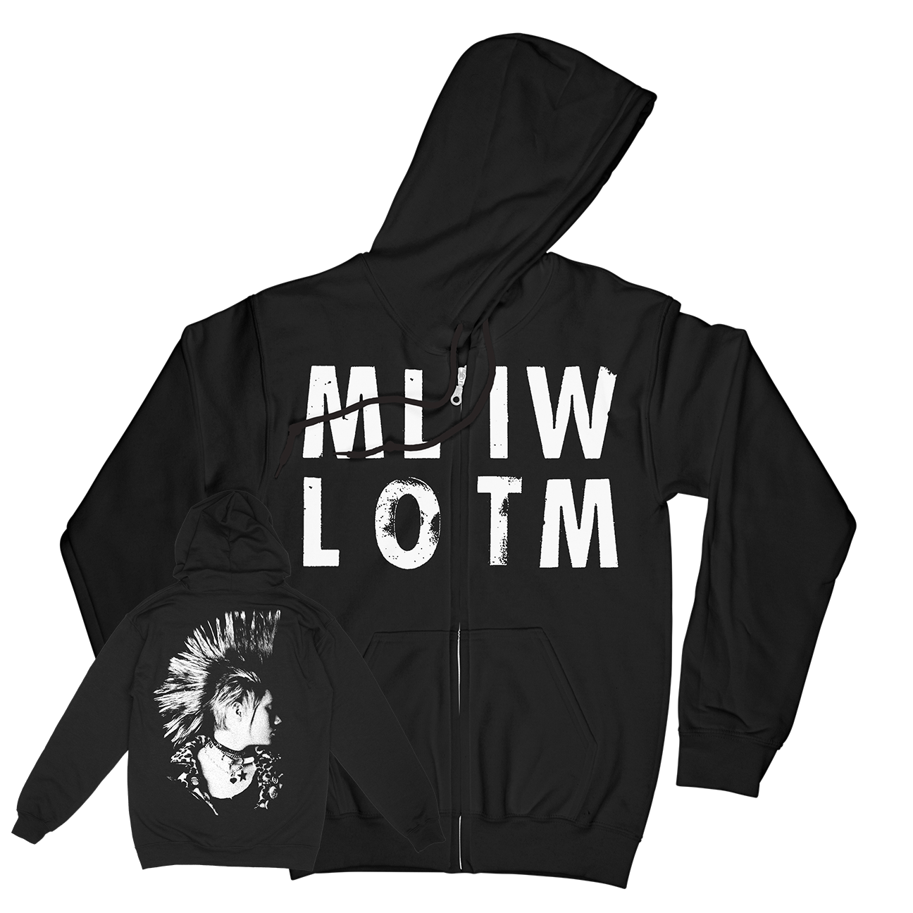 Modern Life Is War "Emily" Premium Black Zip-Up Sweatshirt