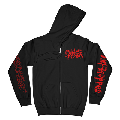 Converge "Saddest Day 2025" Premium Black Zip Up Sweatshirt