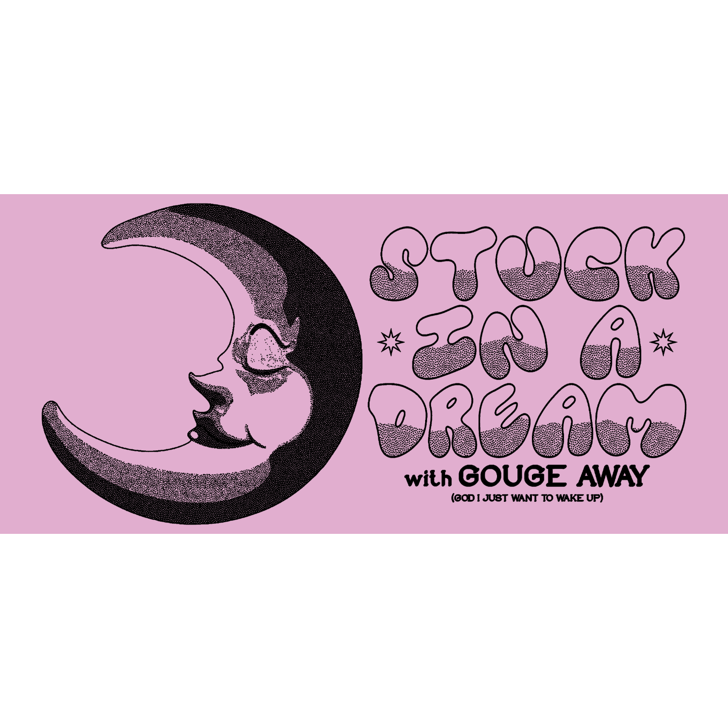 Gouge Away "Moon" Bumper Sticker