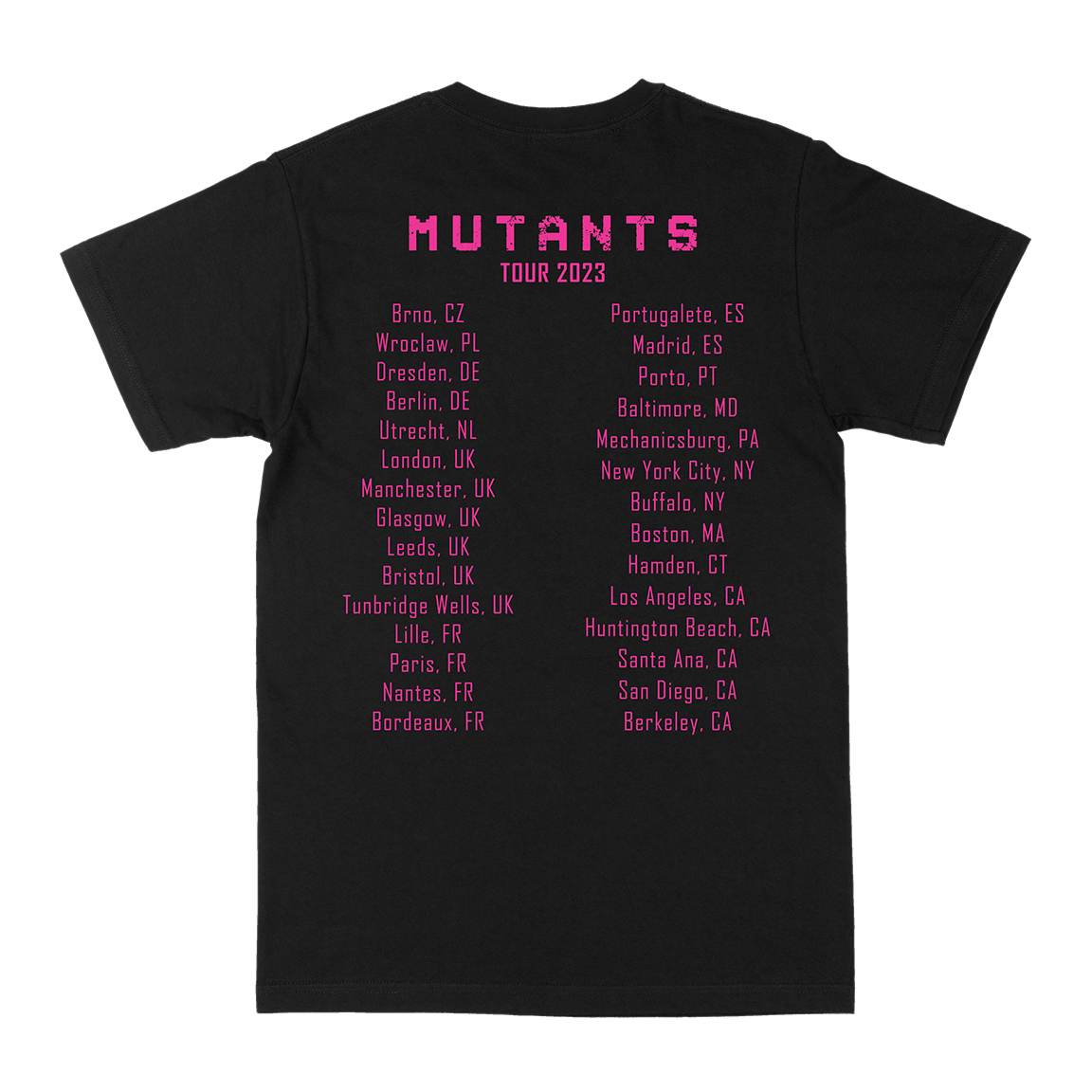 Mutoid Man "Mutants Tour" Black T-Shirt