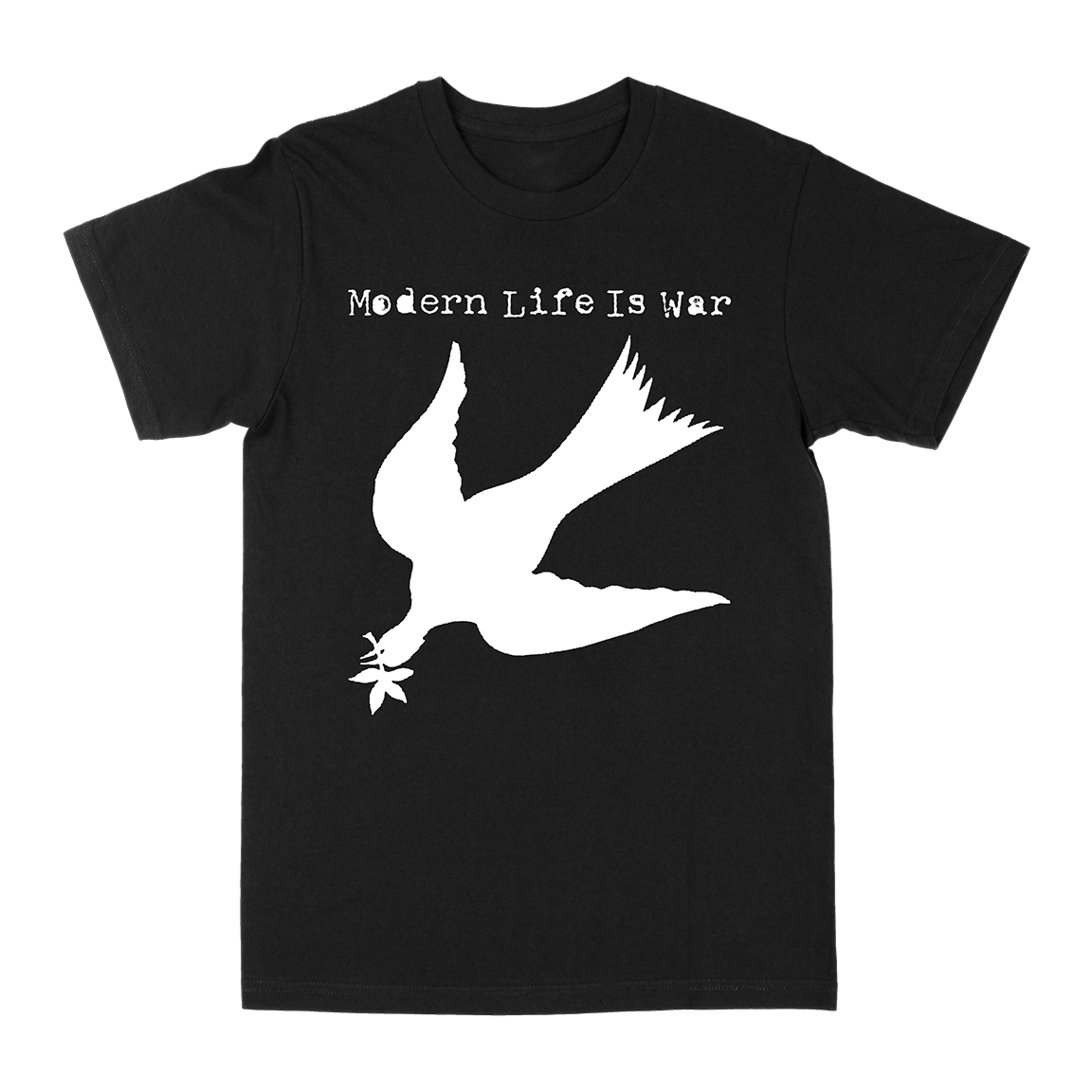 Modern Life Is War "Fallen Dove: White" Black T-Shirt