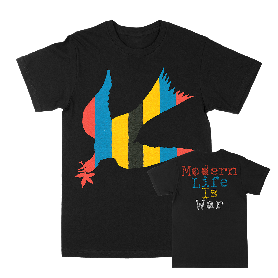 Modern Life Is War "Fallen Dove: Color" Black T-Shirt