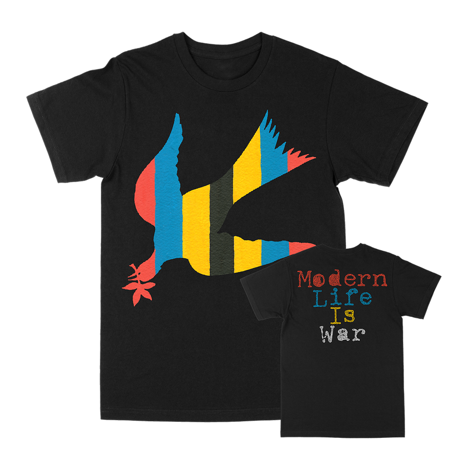 Modern Life Is War "Fallen Dove: Color" Black T-Shirt