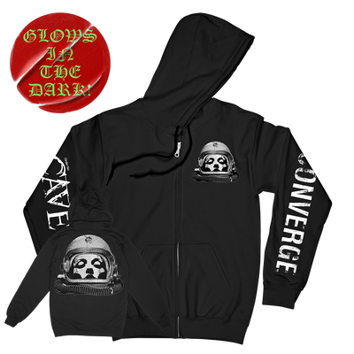 Converge & Cave In "Mashup" Black Zip Up Sweatshirt