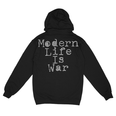 Modern Life Is War "Fallen Dove' Black Premium Zip Up Sweatshirt