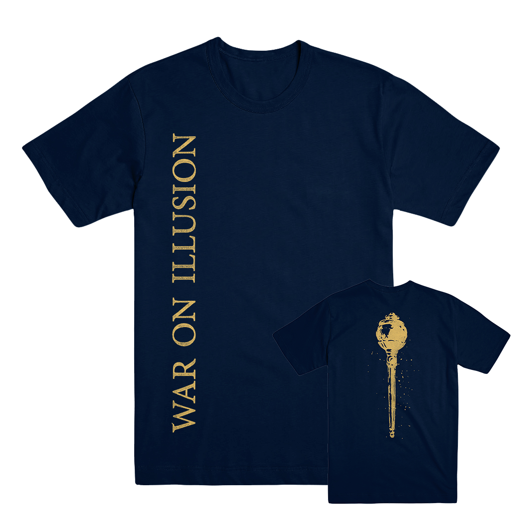War On Illusion Magazine "Logo" Navy T-Shirt