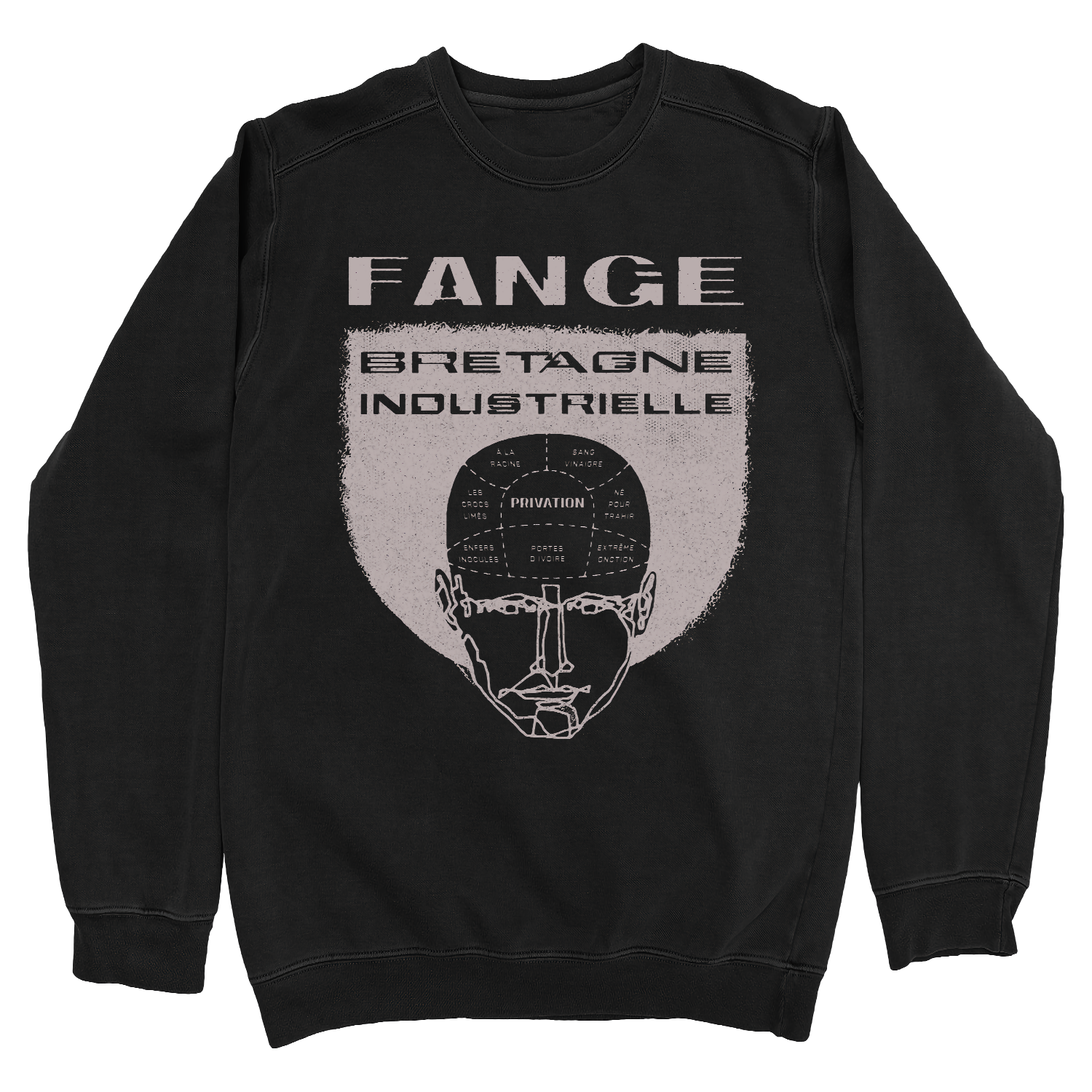 Fange “Breagne Industrielle” Black Crewneck