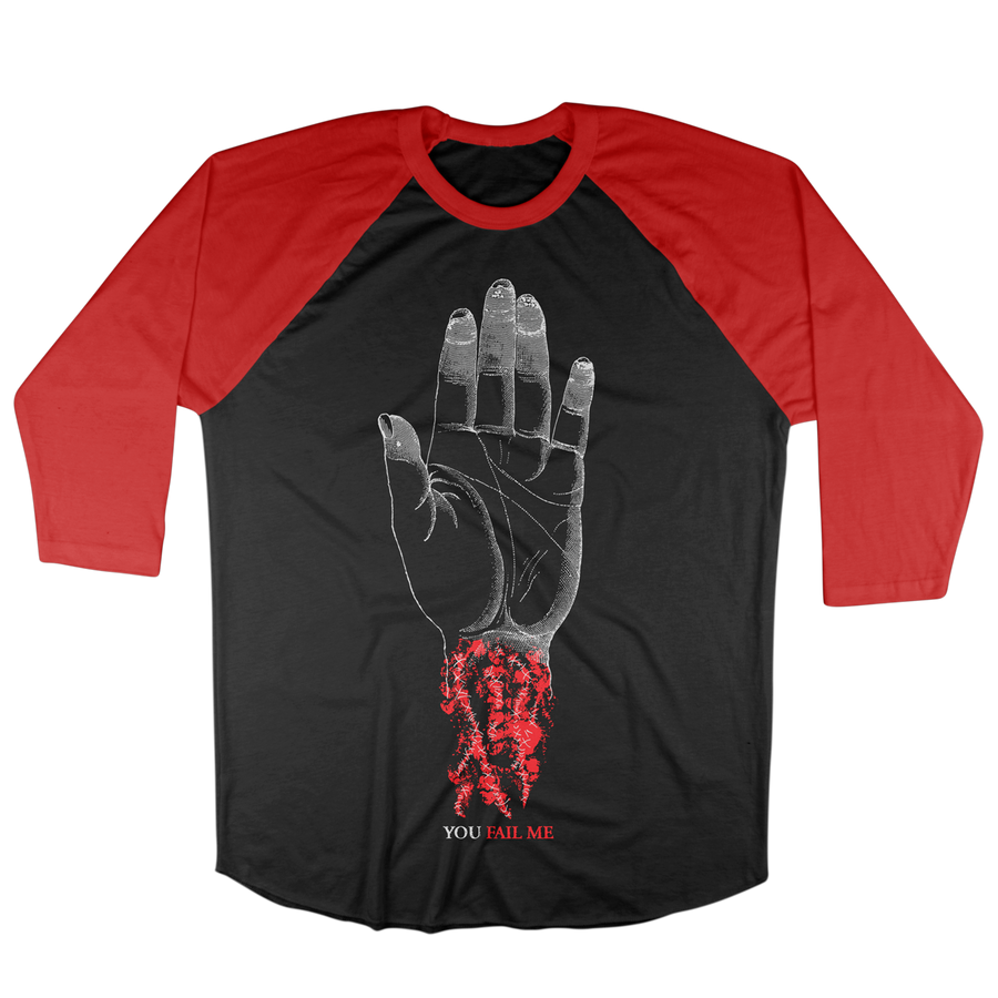 Converge "You Fail Me" Black / Red Baseball Tee