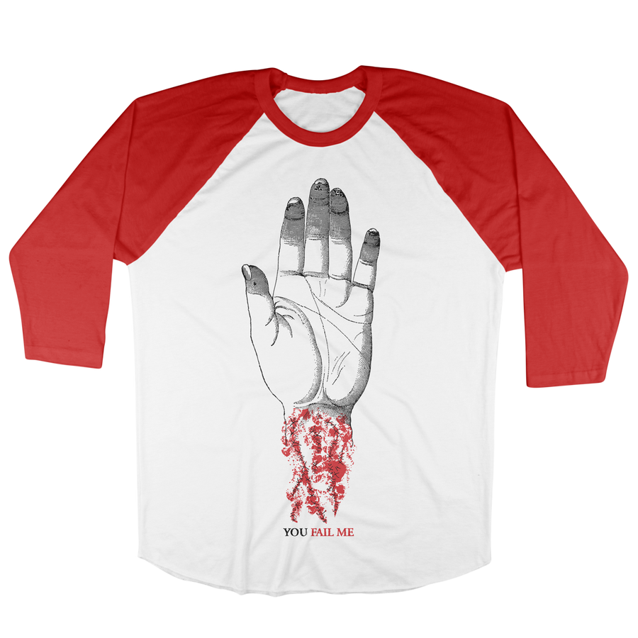 Converge "You Fail Me" White / Red Baseball Tee