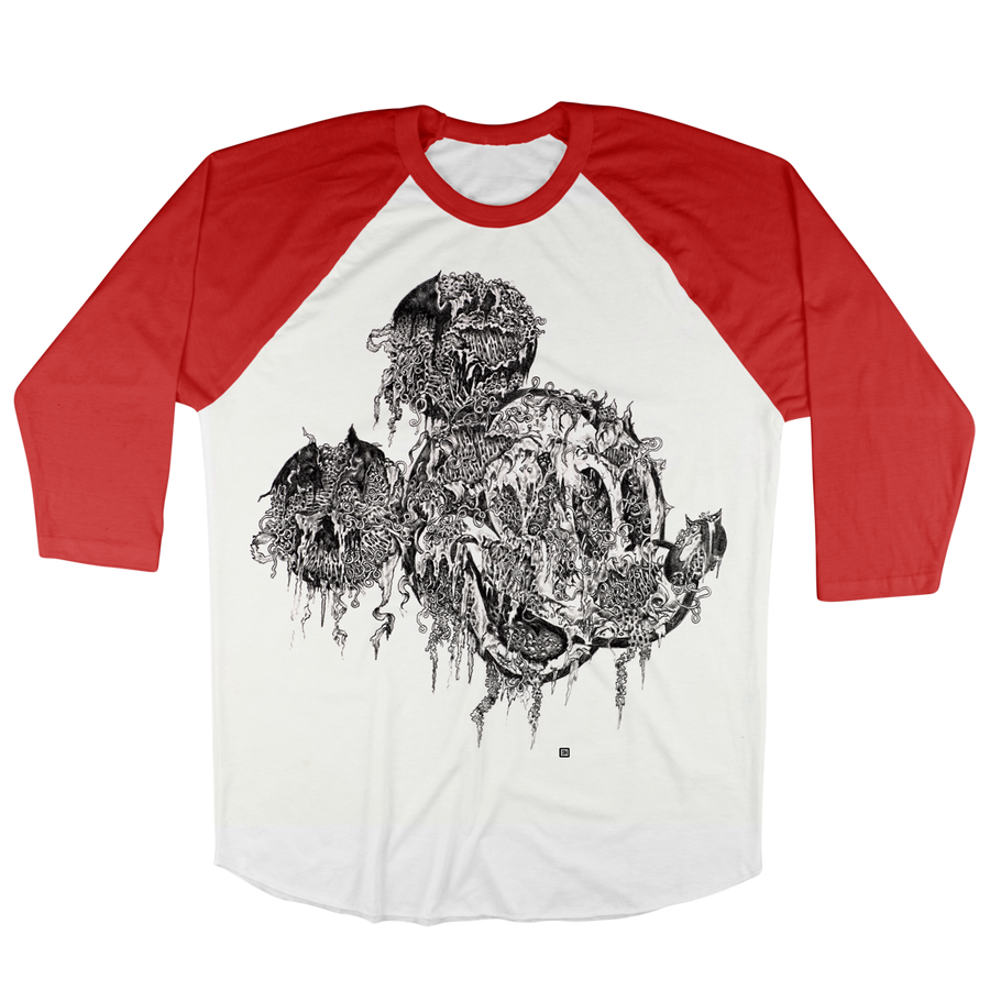Seldon Hunt "Decayed Toons: Mickey" White / Red Baseball Tee