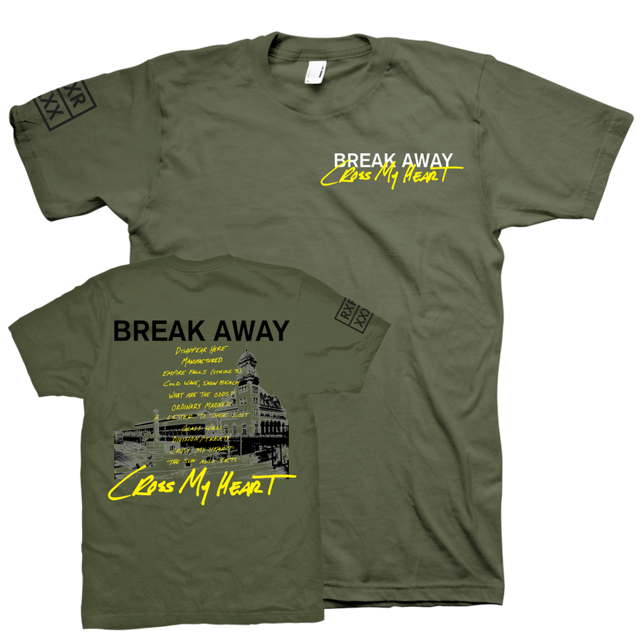 Break Away "Cross My Heart" Green T-Shirt