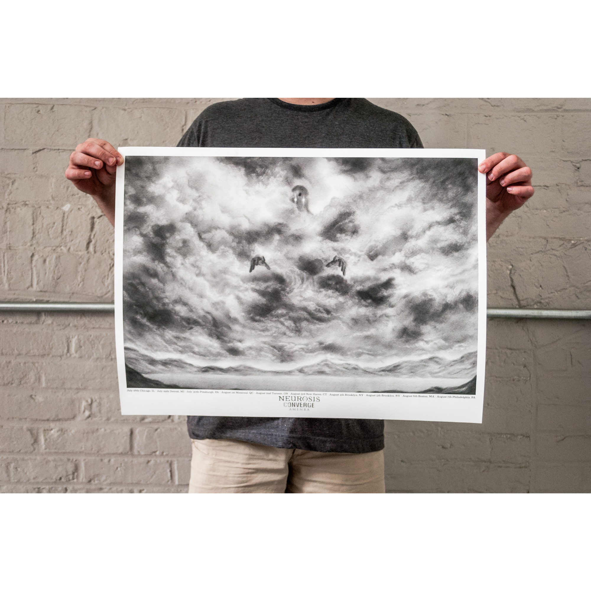 Randy Ortiz x Neurosis x Converge x Amen Ra "North American Tour" Giclee Print