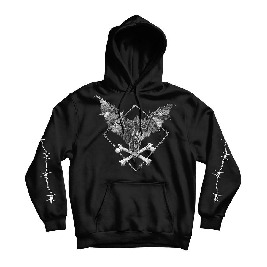 Dylan Garrett Smith "Barbed Bat" Black Hooded Sweatshirt