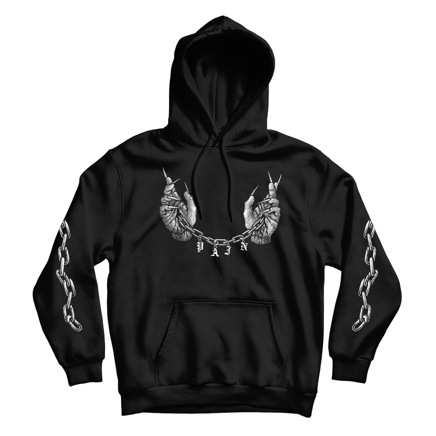 Dylan Garrett Smith "Pain" Black Hooded Sweatshirt