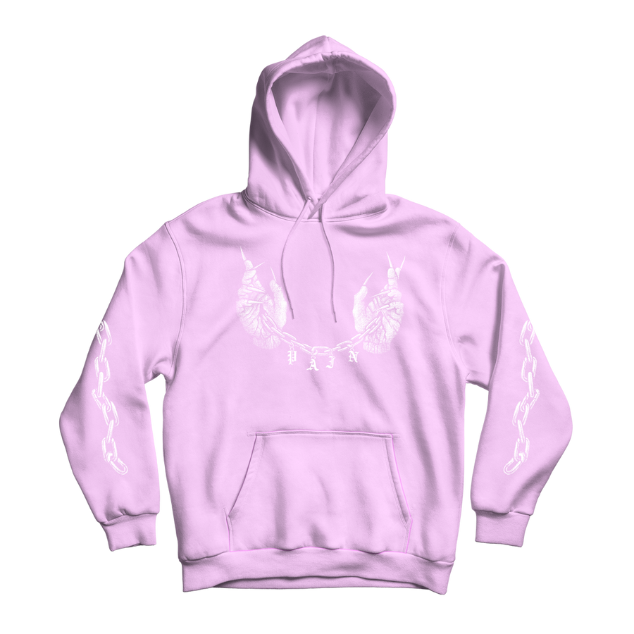 Dylan Garrett Smith "Pain" Pink Hooded Sweatshirt