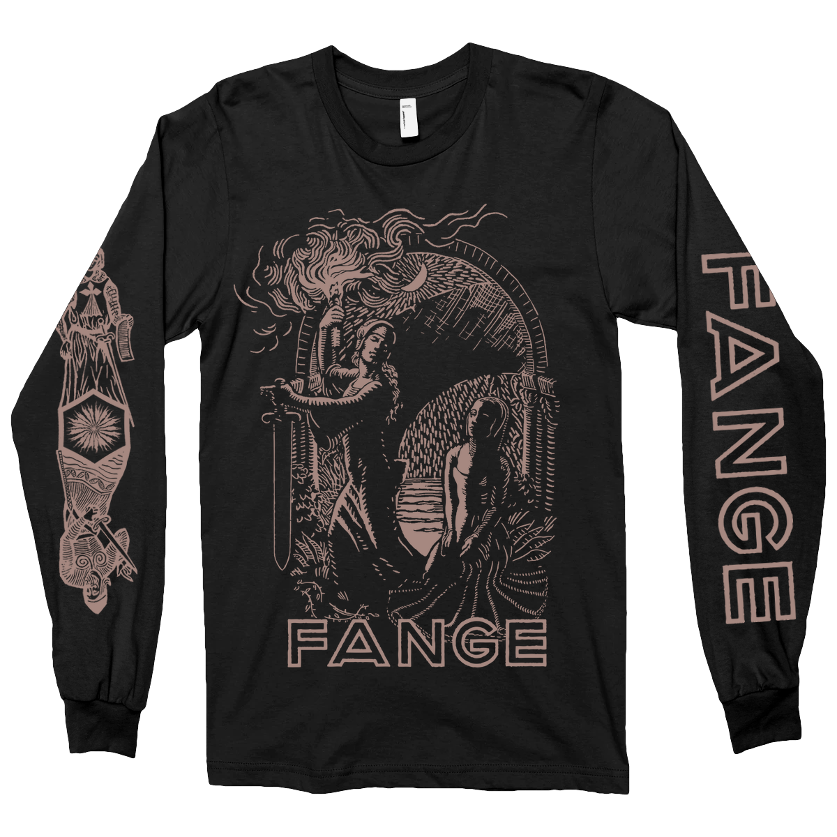 Fange "Flamme" Black Longsleeve