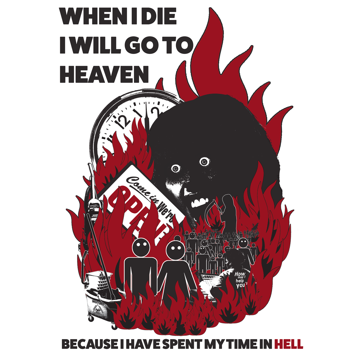 Hell Simulation "When I Die" Giclee Print