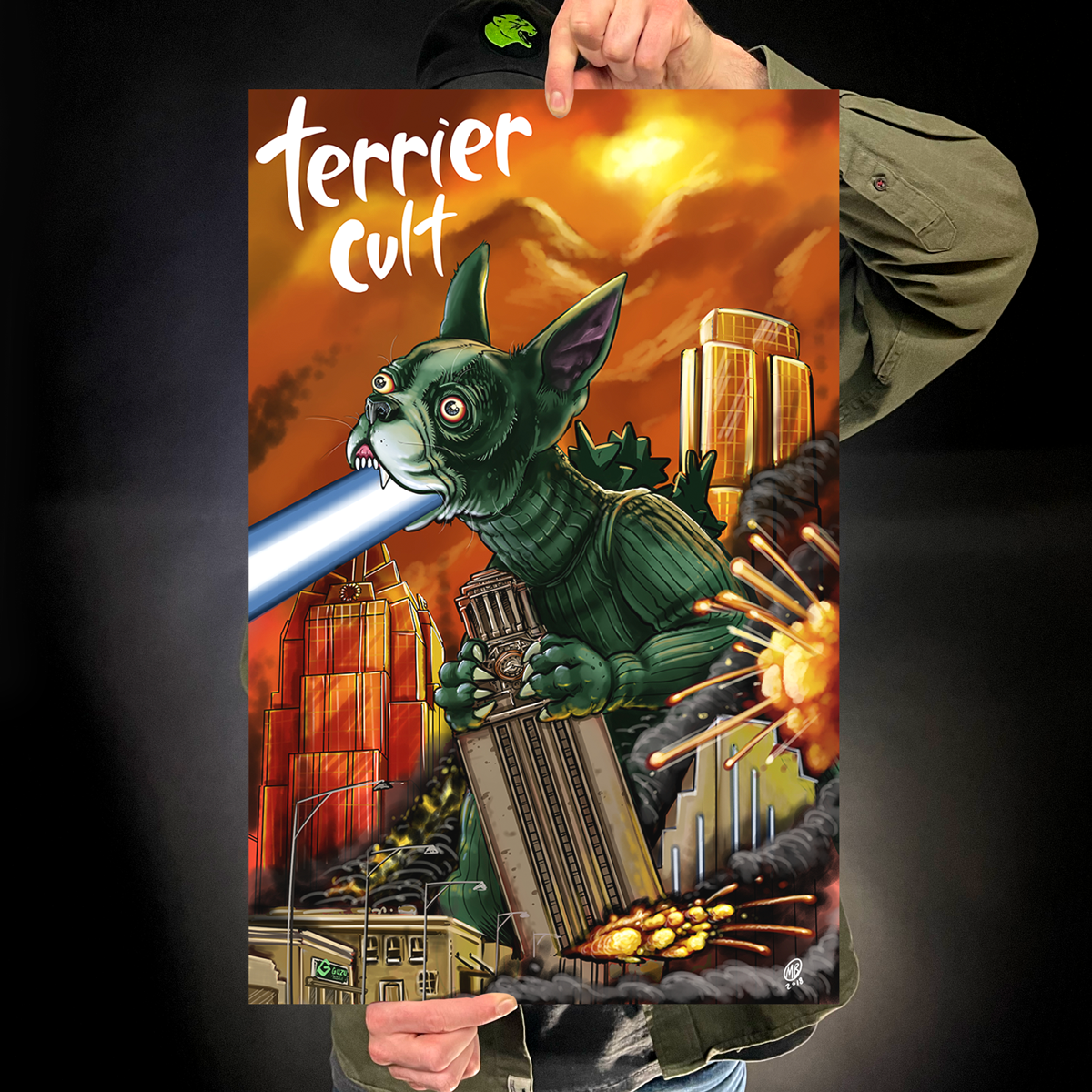 Terrier Cvlt "Dogzilla" Giclee Print