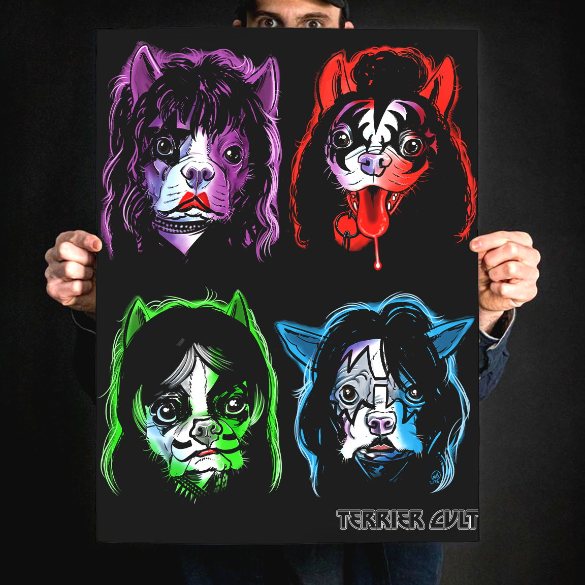 Terrier Cvlt "Puppy Kisses" Giclee Print