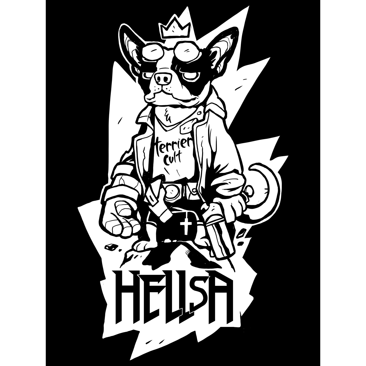Terrier Cvlt "Hellsa" Giclee Print
