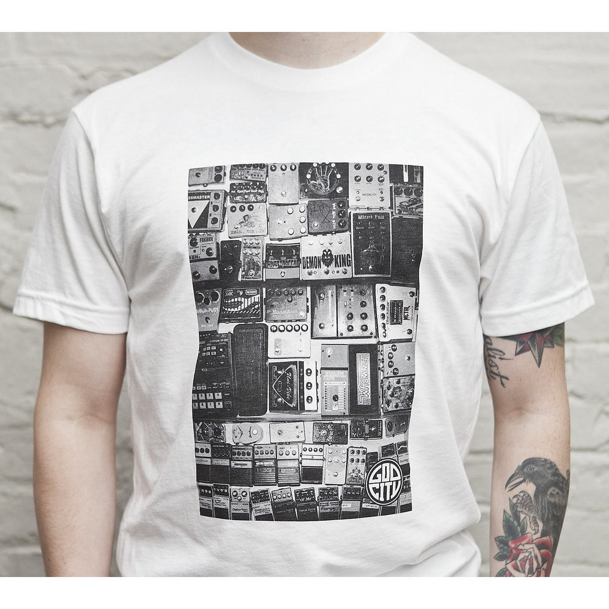 Godcity "Pedals" Premium White T-Shirt