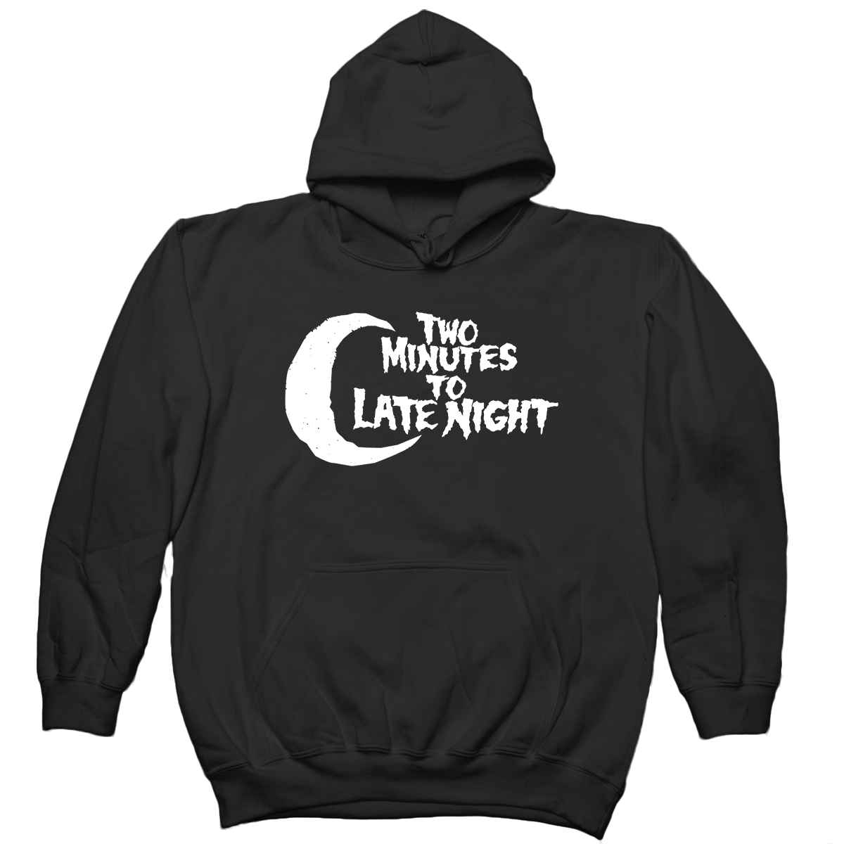 Two Minutes To Late Night "Logo" Black Hooded Sweatshirt