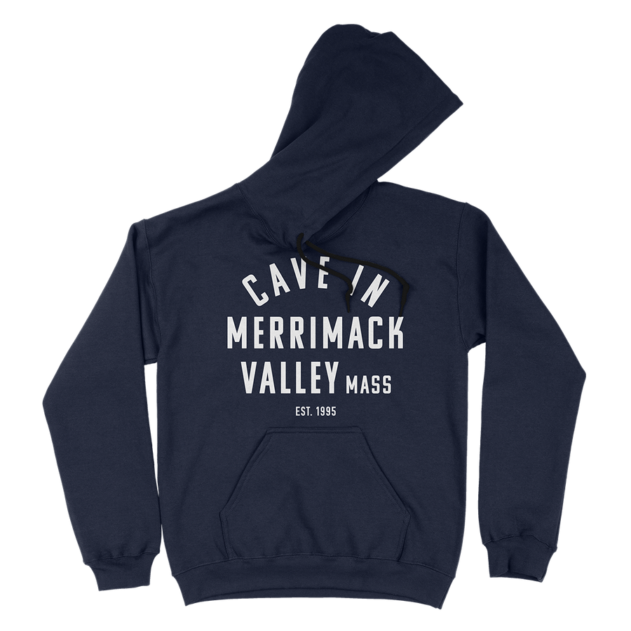 Cave In βMerrimack Valleyβ Navy Hooded Sweatshirt
