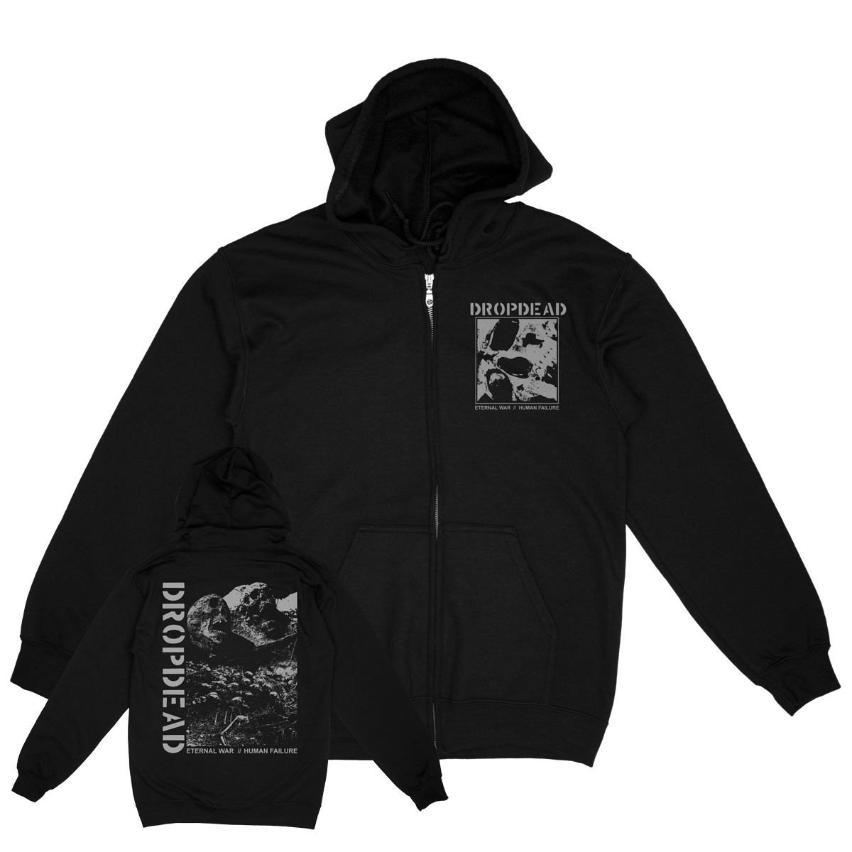 Dropdead "Eternal War" Black Zip Up