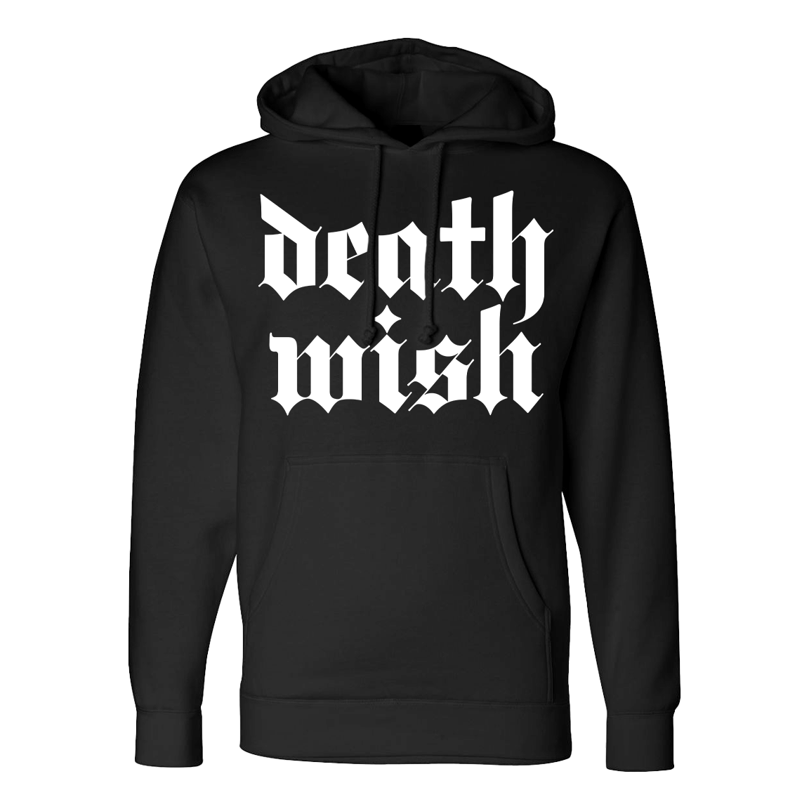 Deathwish “Stacked Logo: White” Premium Black Sweatshirt