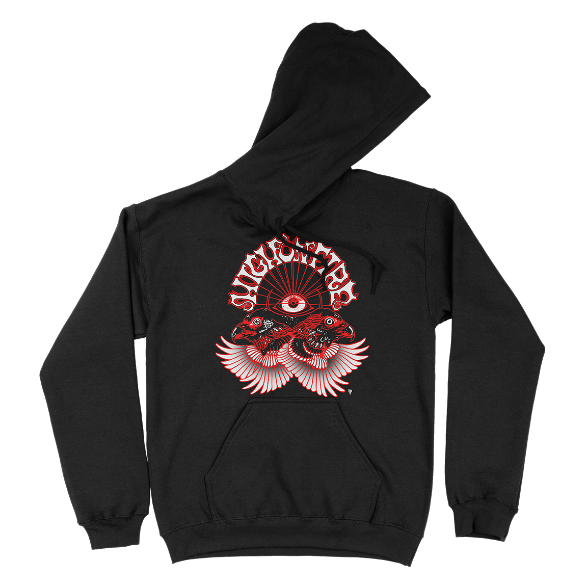 High On Fire “Twin Eagles” Black Hooded Sweatshirt
