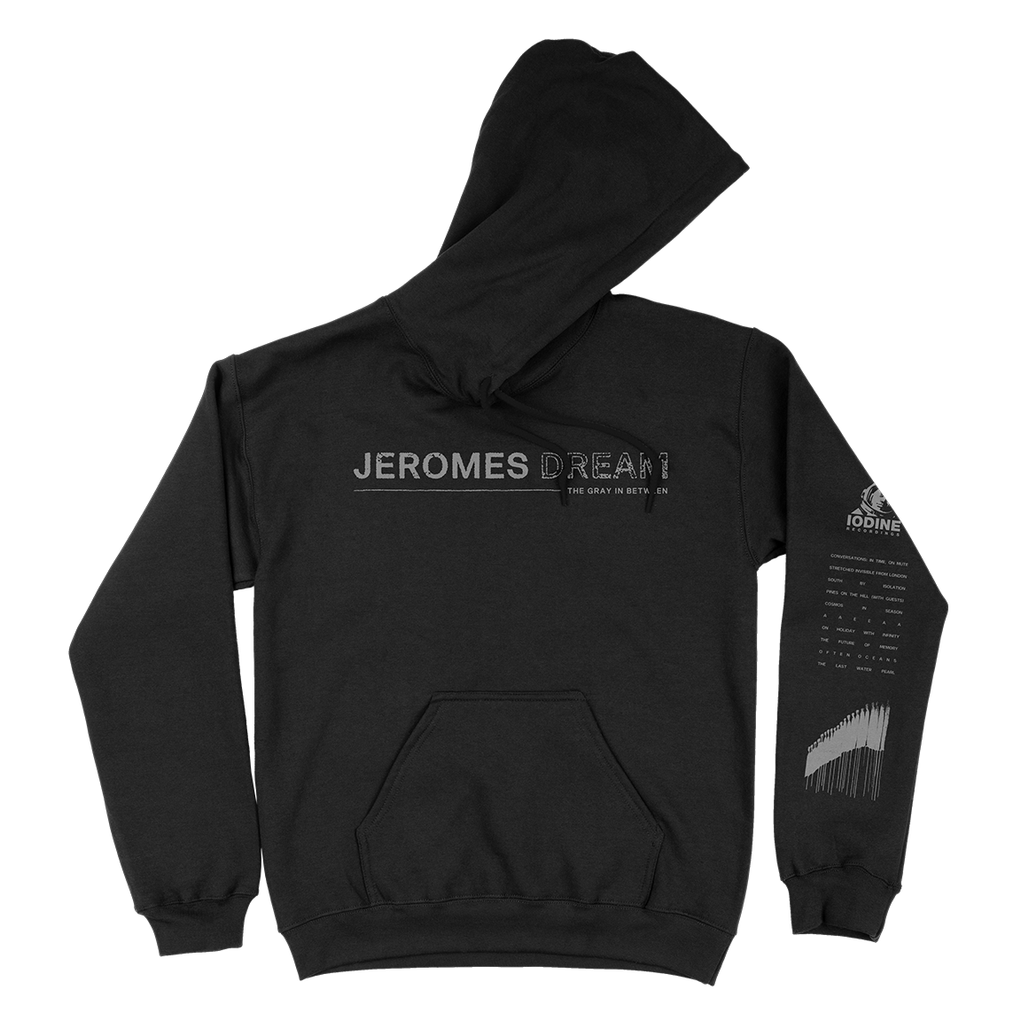 Jeromes Dream “The Gray In Between” Black Hooded Sweatshirt