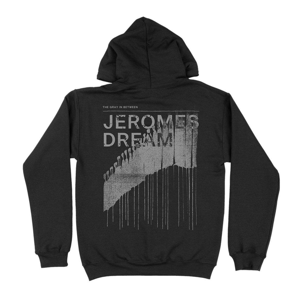 Jeromes Dream “The Gray In Between” Black Hooded Sweatshirt