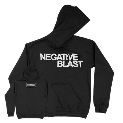 Negative Blast “Logo” Black Hooded Sweatshirt