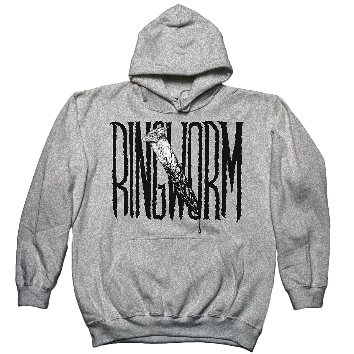 Ringworm "The Nail" Grey Hooded Sweatshirt