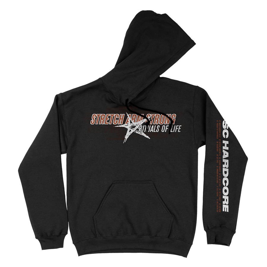 Stretch Arm Strong "Rituals of Life" Black Hooded Sweatshirt