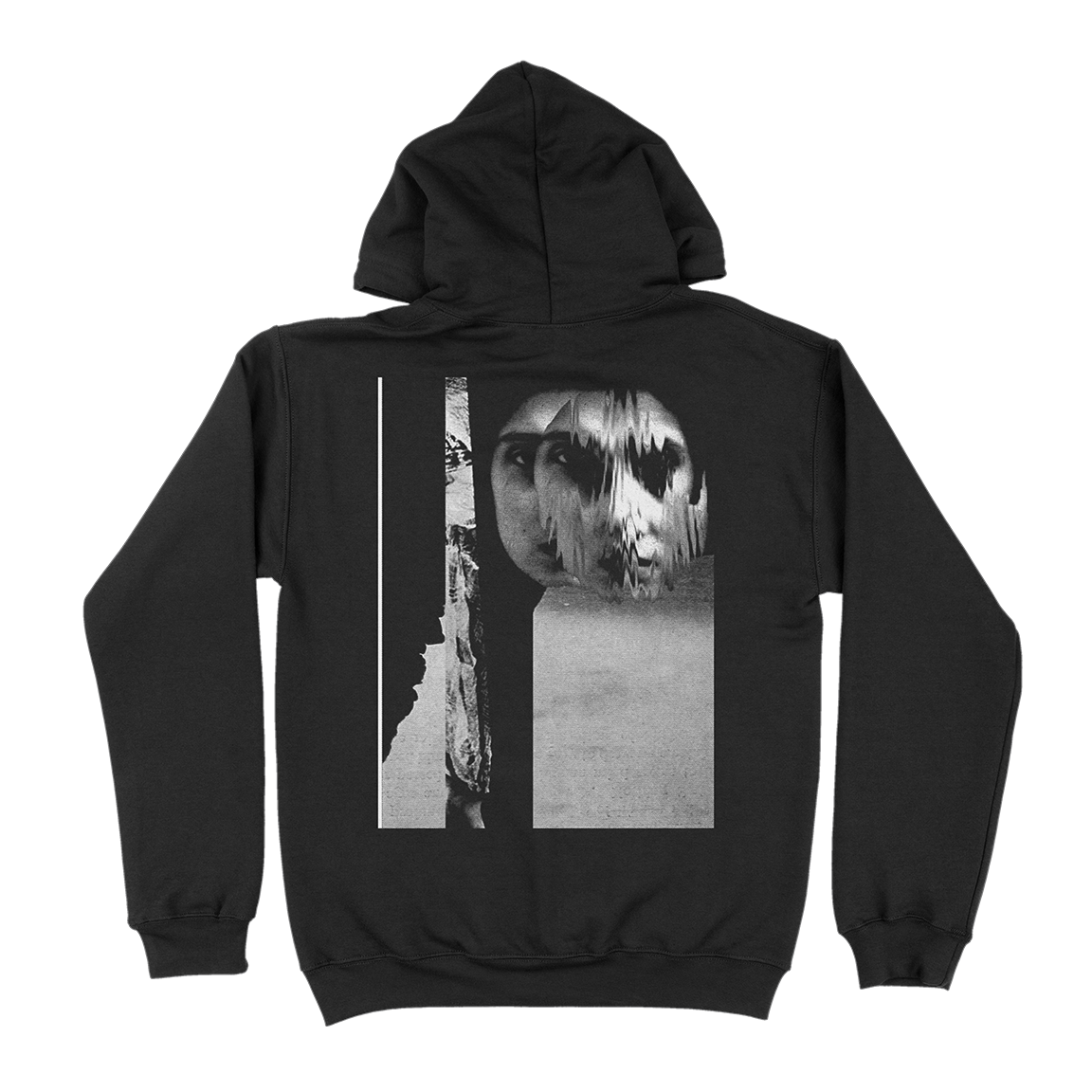 Thin “Dusk” Black Hooded Sweatshirt