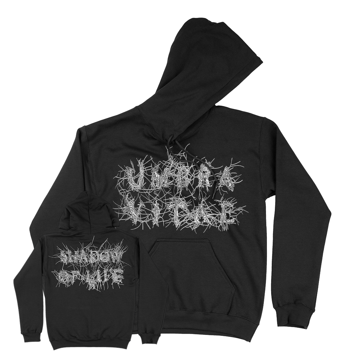Umbra Vitae "Mark McCoy Logo" Black Hooded Sweatshirt